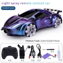 Load image into Gallery viewer, Light spray remote control car [blue/green/glod/red]