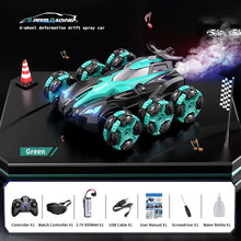 Load image into Gallery viewer, 6-wheel deformation drift spray car [Blue/Green/Red]