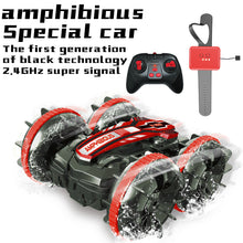 Load image into Gallery viewer, Amphibious Special Car，Watch and joystick remote control [green/red]