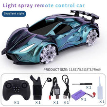 Load image into Gallery viewer, Light spray remote control car [blue/green/glod/red]