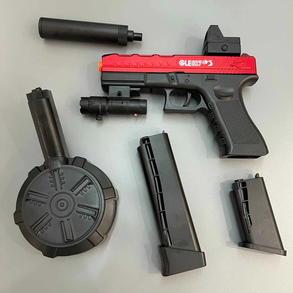 2 gelblasters (1 glock, 1 smg) + attachments + 21,000 orbees and + 1  charger - toys & games - by owner - sale 